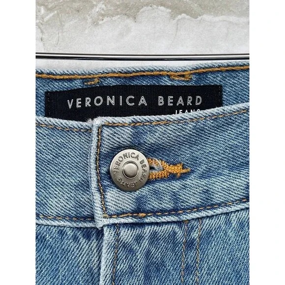 VERONICA BEARD TAYLOR RELAXED WIDE LEG
HIGH RISE DISTRESS SIZE 27 - Picture 4 of 11